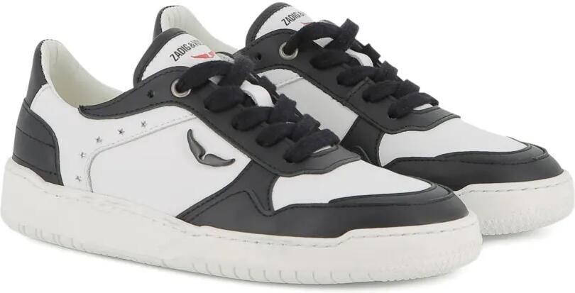 Zadig & Voltaire Kids Wings sneakers met contrasterend vlak Wit