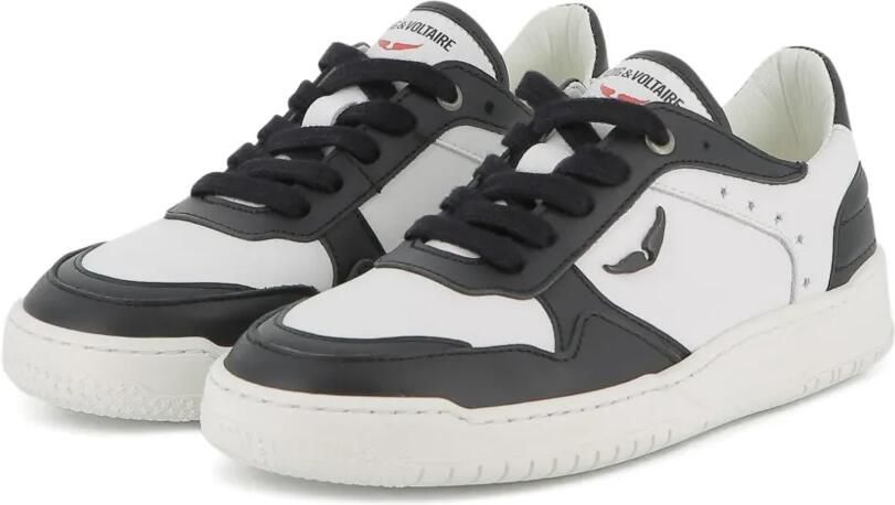 Zadig & Voltaire Kids Wings sneakers met contrasterend vlak Wit - Foto 3