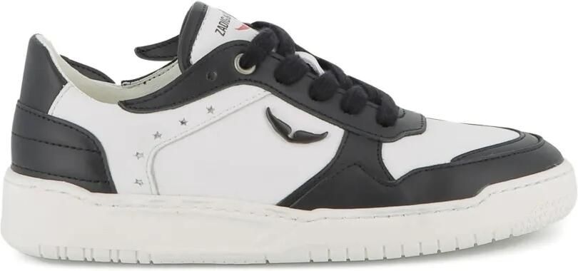 Zadig & Voltaire Kids Wings sneakers met contrasterend vlak Wit - Foto 4