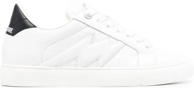 Zadig&Voltaire La Flash low-top sneakers Wit