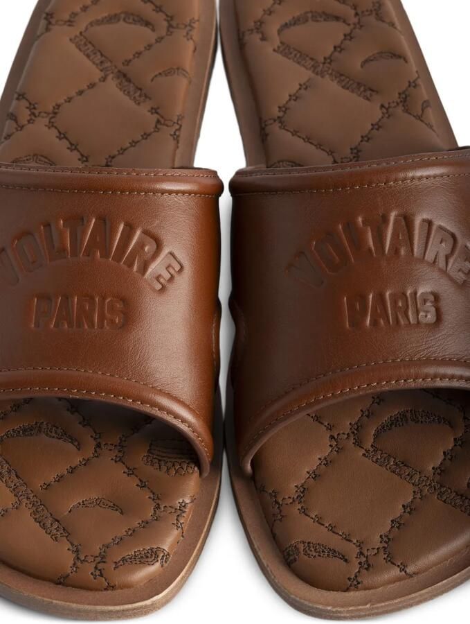 Zadig&Voltaire Muiltjes met monogram Bruin - Foto 2