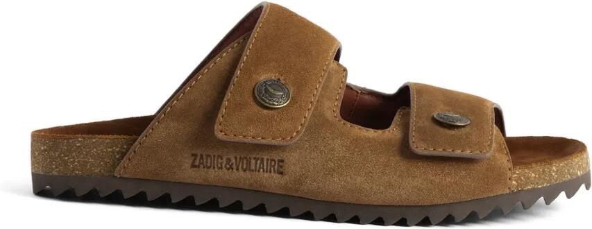 Zadig&Voltaire Santa Fe sandalen met logodetail Bruin