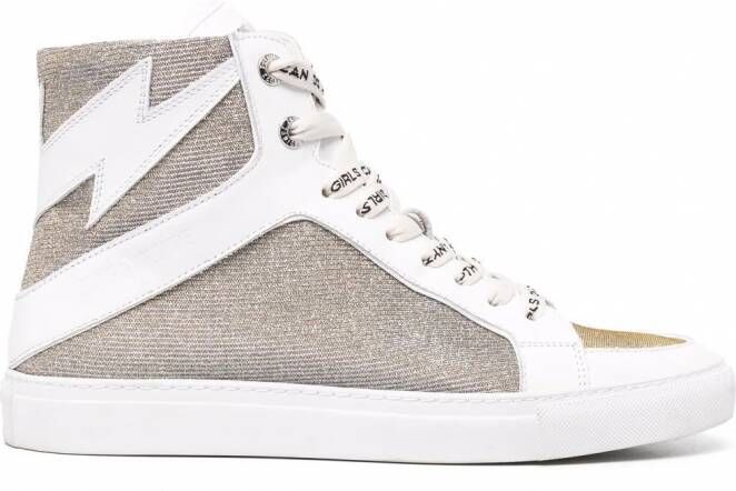 Zadig&Voltaire Sneakers met glitter Wit