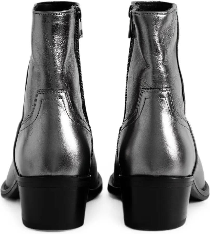 Zadig&Voltaire Tex lage metalen enkellaarzen Grijs - Foto 2