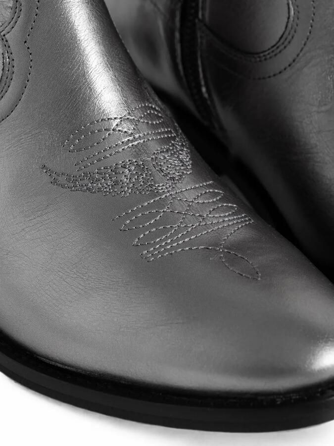 Zadig&Voltaire Tex lage metalen enkellaarzen Grijs - Foto 3