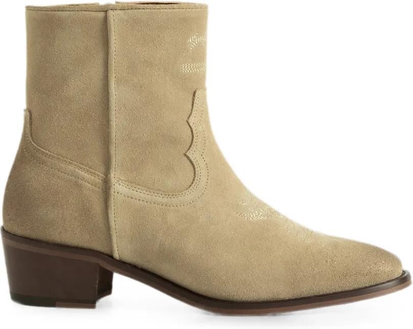 Zadig&Voltaire Tex suède enkellaarzen Beige