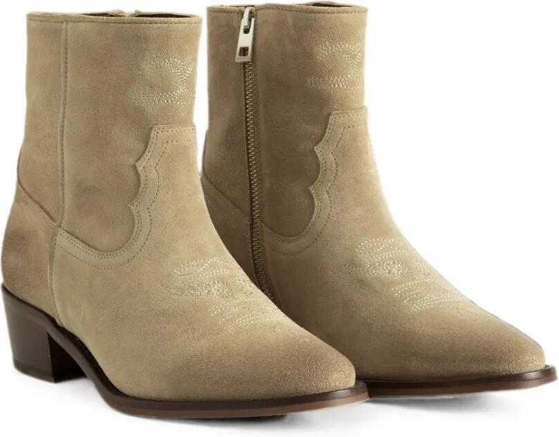 Zadig&Voltaire Tex suède enkellaarzen Beige - Foto 4