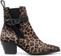 Zadig&Voltaire Tyler laarzen met luipaardprint Bruin - Thumbnail 1