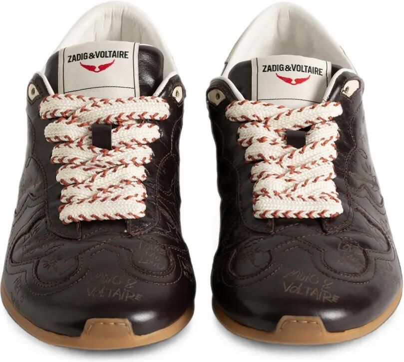 Zadig&Voltaire ZV Dance lasergesneden sneakers Bruin - Foto 2