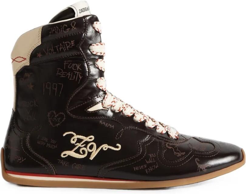 Zadig&Voltaire ZV Dance sneakers met uitgesneden details Bruin