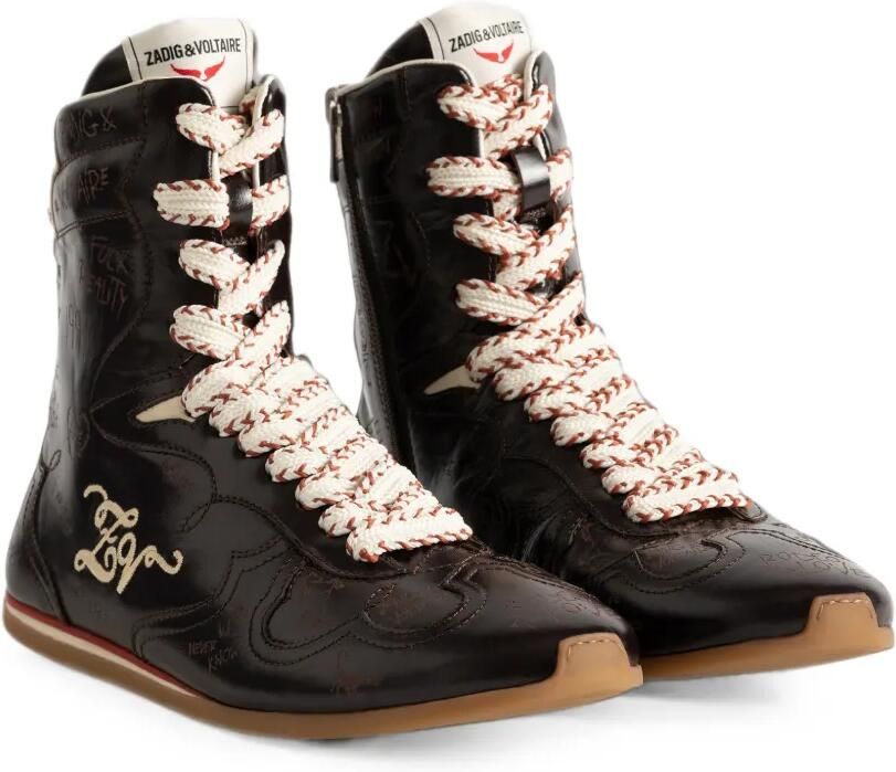 Zadig&Voltaire ZV Dance sneakers met uitgesneden details Bruin - Foto 4