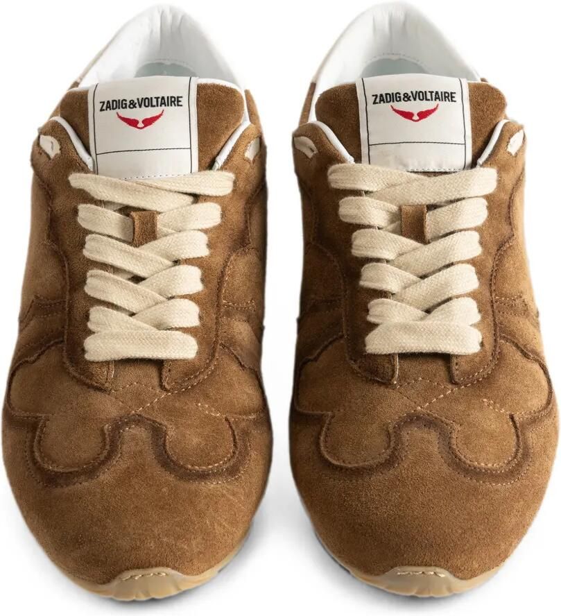 Zadig&Voltaire ZV Dance suède sneakers Bruin - Foto 2