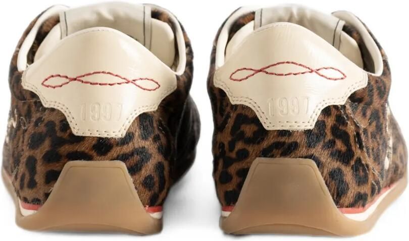 Zadig&Voltaire ZV leo pony Dance sneakers Bruin - Foto 4