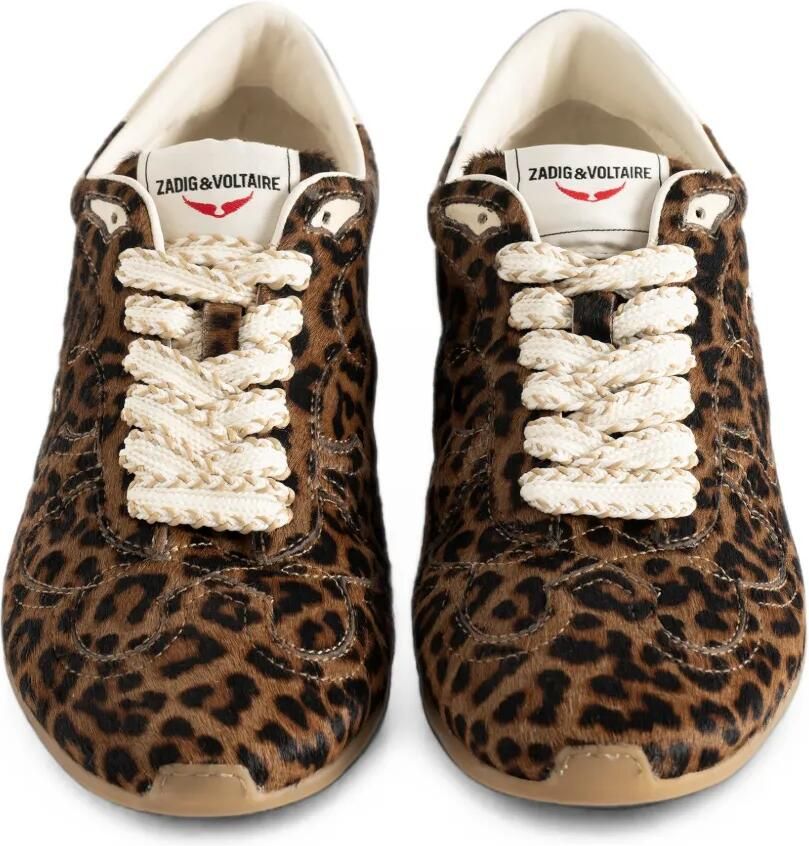 Zadig&Voltaire ZV leo pony Dance sneakers Bruin - Foto 2