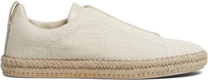 Zegna Triple Stitch espadrilles Beige