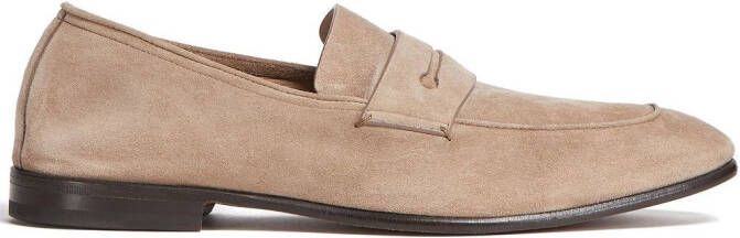 Zegna L'Asola suède loafers Bruin