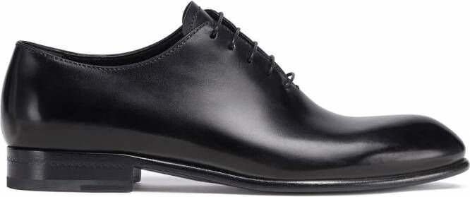 Zegna Leren veterschoenen Zwart