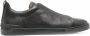 Zegna Triple Stitch low-top sneakers Zwart - Thumbnail 1