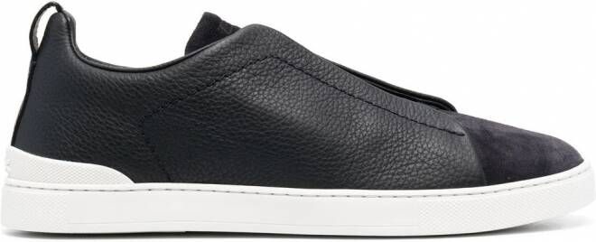 Zegna Suède sneakers Blauw