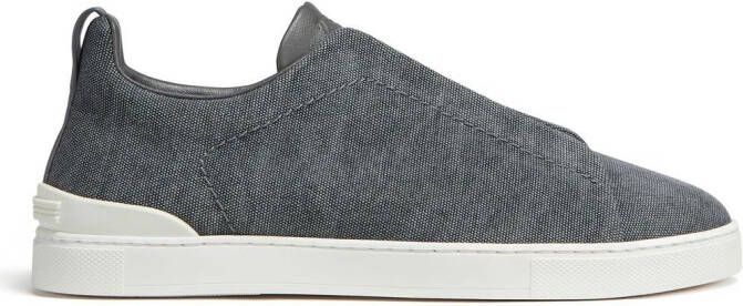 Zegna Triple Stitch™ low-top sneakers Blauw