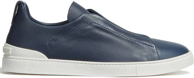 Zegna Triple Stitch Secondskin sneakers Blauw