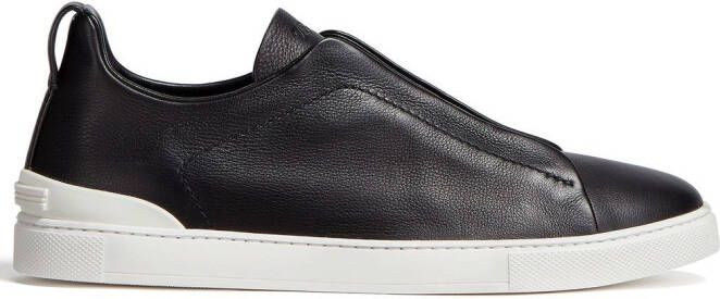 Zegna Triple Stitch Secondskin sneakers Zwart