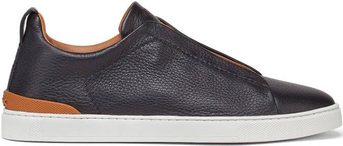 Zegna Triple Stitch low-top sneakers Zwart