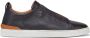 Zegna Triple Stitch low-top sneakers Zwart - Thumbnail 1