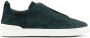 Zegna Triple Stitch slip-on sneakers Groen - Thumbnail 1