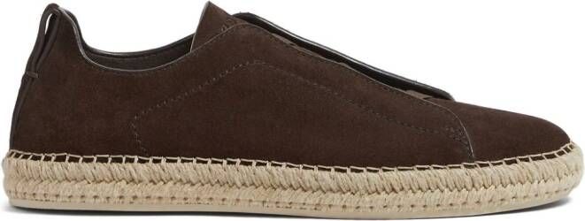 Zegna Triple Stitch espadrilles Bruin