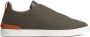 Zegna Triple Stitch slip-on sneakers Groen - Thumbnail 1