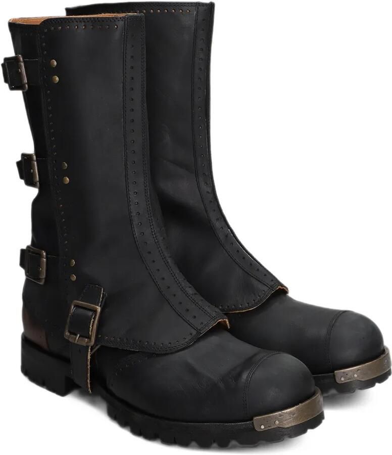 Ziggy Chen buckle-fastening leather boots Zwart - Foto 2