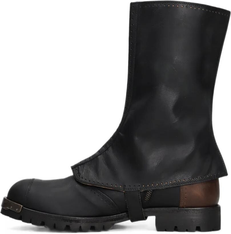 Ziggy Chen buckle-fastening leather boots Zwart - Foto 3