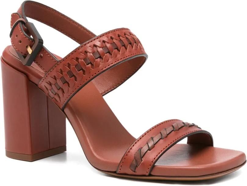 ZIMMERMANN Alchemy sandalen met geweven detail en gesp Bruin - Foto 3