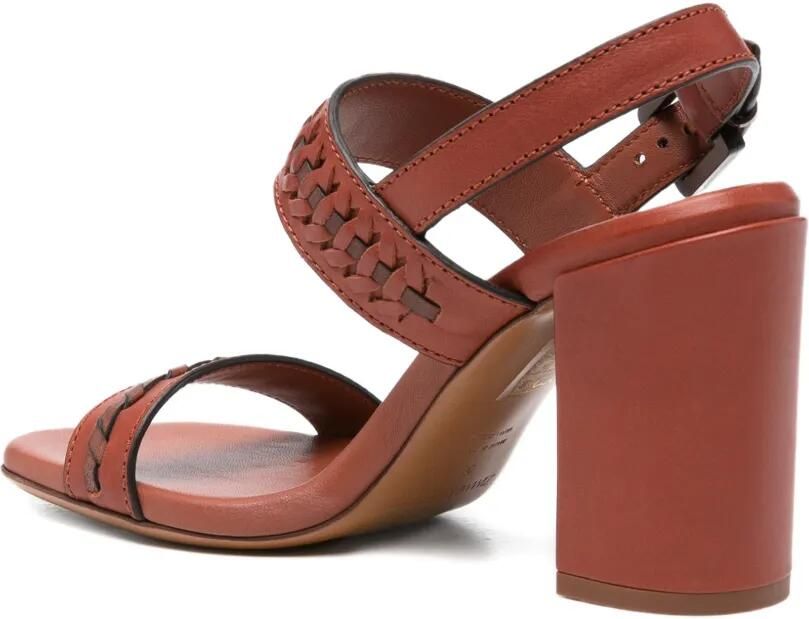 ZIMMERMANN Alchemy sandalen met geweven detail en gesp Bruin - Foto 2