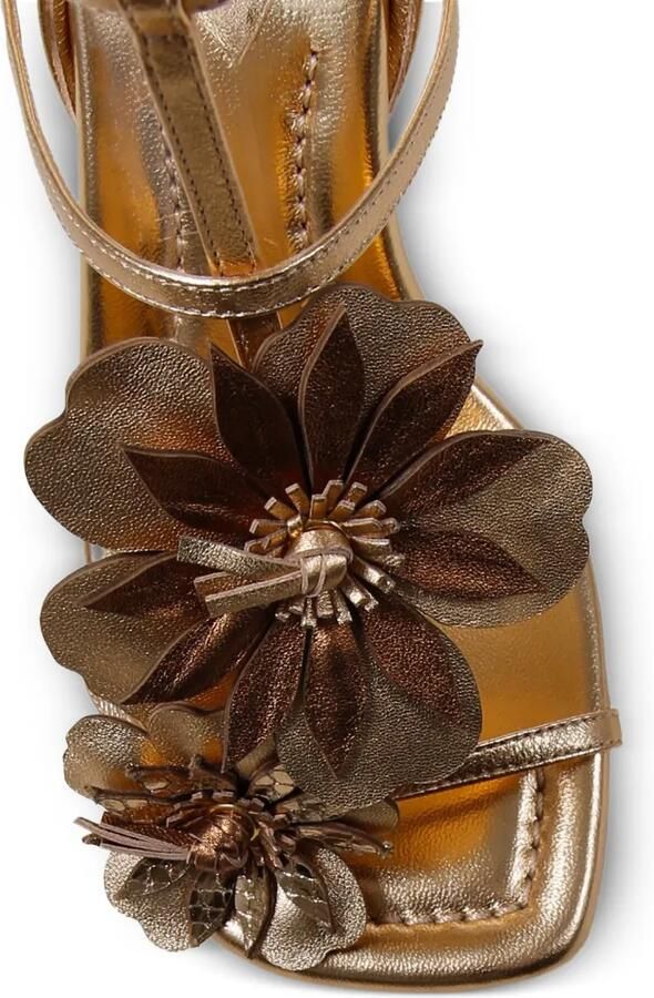 ZIMMERMANN Belara metallic leren sandalen Goud - Foto 4
