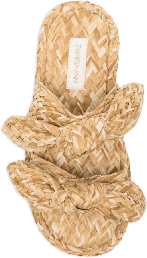 ZIMMERMANN Carrousel slippers Beige - Foto 2