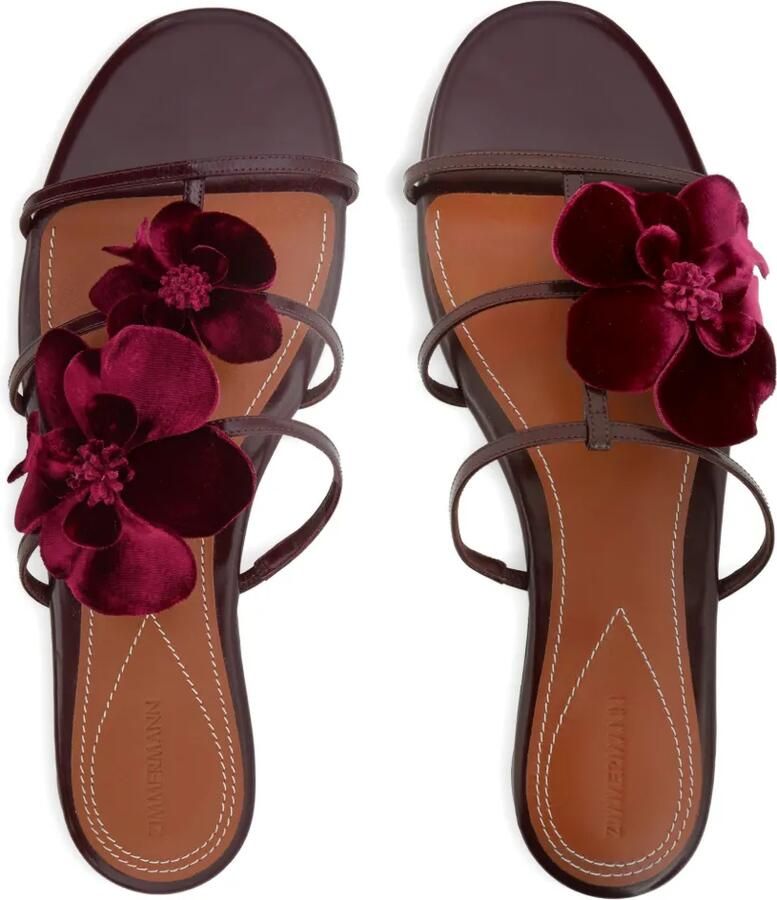 ZIMMERMANN Orchid slippers Rood - Foto 2
