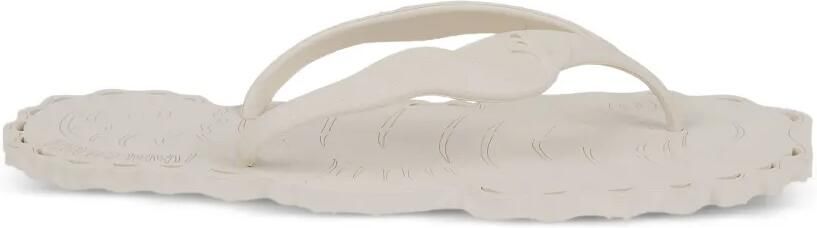 ZIMMERMANN Teenslippers met gewelfde rand Beige
