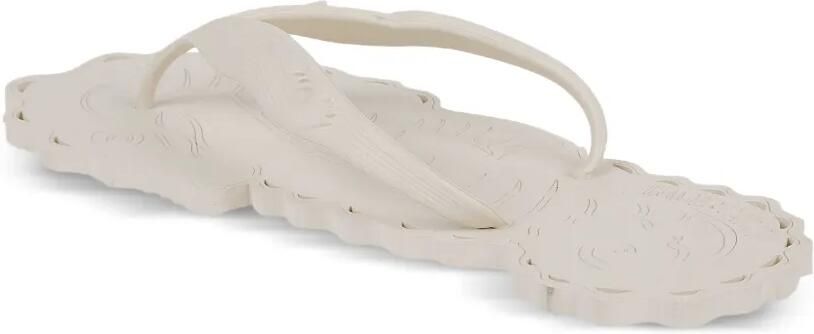 ZIMMERMANN Teenslippers met gewelfde rand Beige - Foto 3