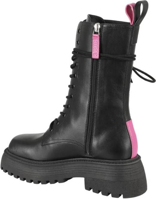 3Juin Boots Black Leather Dede 020 Boots in zwart
