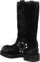 3Juin Boots Demi Boot With Vintage Effect And Metal Detail in zwart - Thumbnail 2
