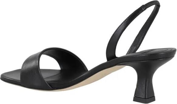 3Juin Sandalen Cameron 055 Black Leather Sandals With Elasticized in zwart