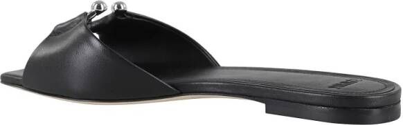 3Juin Sandalen Milla Flat Sandal With Square Toe in zwart