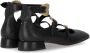 A. Bocca Black Ballet Flat With Straps in zwart - Thumbnail 1