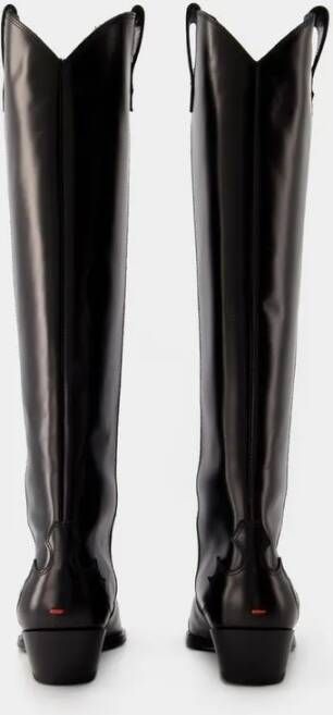 Aeydē Boots Aruna Boots Leather Black in zwart