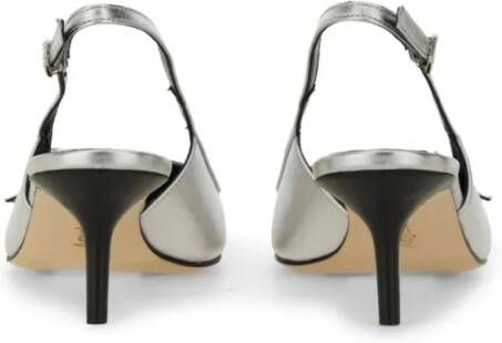 Aeydē Hoge hakken "Saba" Slingback in zilver