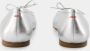 Aeyde Zilveren Leren Ballerinas Ronde Neus Instapper Gray Dames - Thumbnail 2