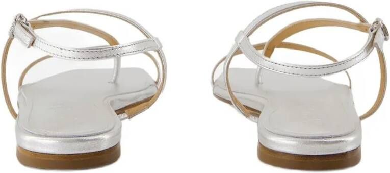 Aeydē Sandalen Ella Sandals Leather Silver in zilver