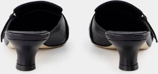 Aeydē Slippers & Mules Danielle Sandals Leather Black in zwart